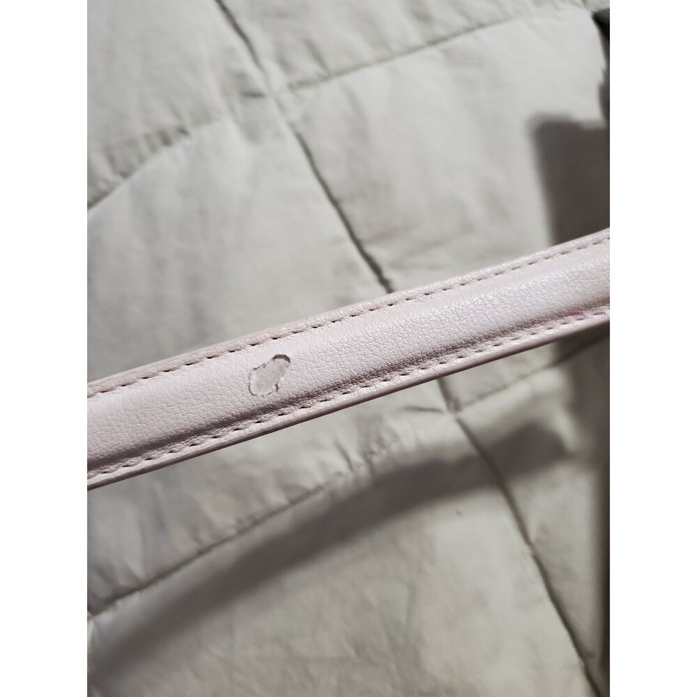Betsey Johnson Heart Quilted Tote Bag Cream Faux Leather - Picture 7 of 10
